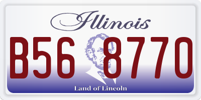 IL license plate B568770