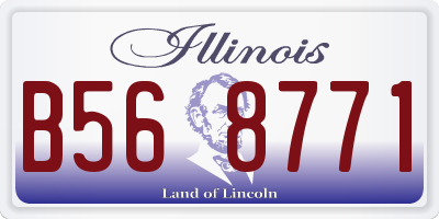 IL license plate B568771