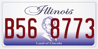IL license plate B568773