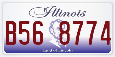IL license plate B568774