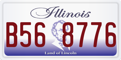 IL license plate B568776