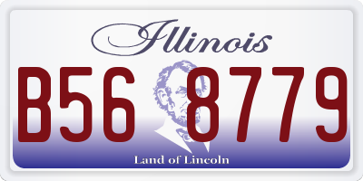 IL license plate B568779