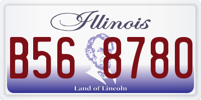 IL license plate B568780
