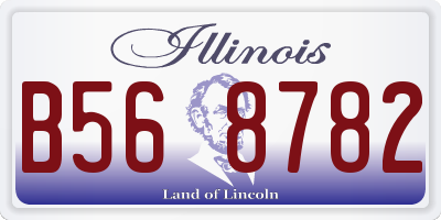 IL license plate B568782