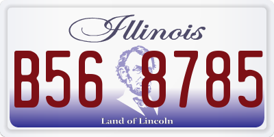 IL license plate B568785