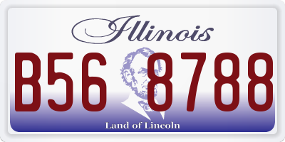 IL license plate B568788