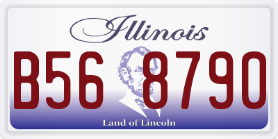 IL license plate B568790
