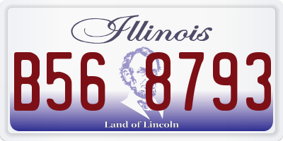IL license plate B568793