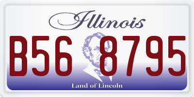 IL license plate B568795
