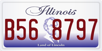 IL license plate B568797