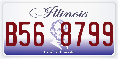 IL license plate B568799