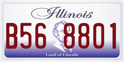 IL license plate B568801