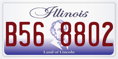 IL license plate B568802