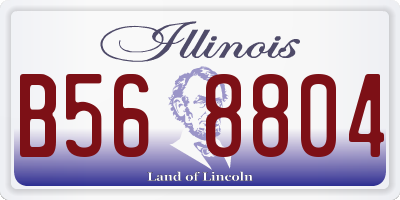 IL license plate B568804