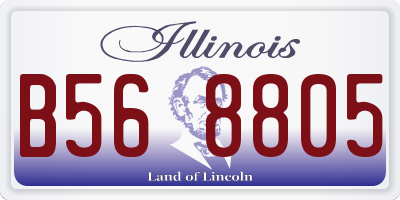 IL license plate B568805