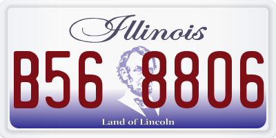 IL license plate B568806