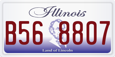 IL license plate B568807