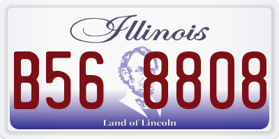 IL license plate B568808