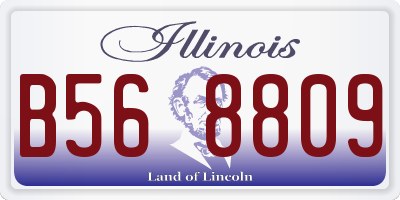 IL license plate B568809