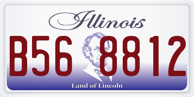 IL license plate B568812