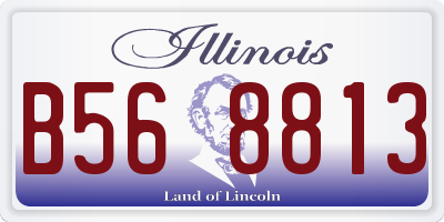 IL license plate B568813