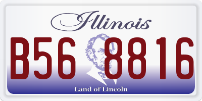 IL license plate B568816