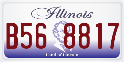 IL license plate B568817