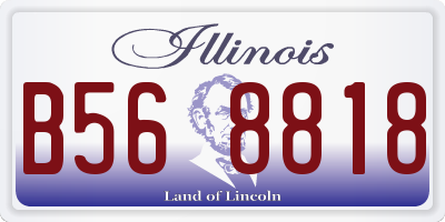 IL license plate B568818