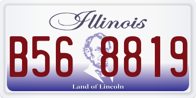 IL license plate B568819
