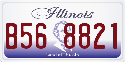 IL license plate B568821