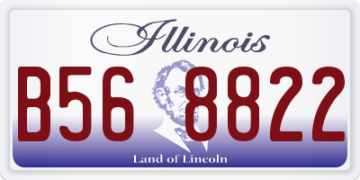 IL license plate B568822