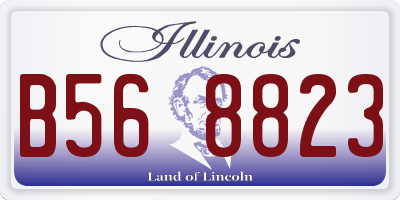 IL license plate B568823