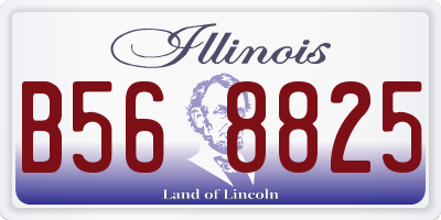 IL license plate B568825