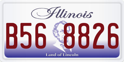 IL license plate B568826
