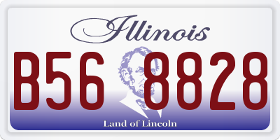 IL license plate B568828