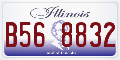 IL license plate B568832