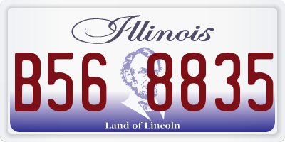 IL license plate B568835