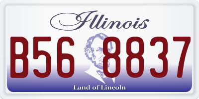 IL license plate B568837