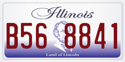 IL license plate B568841