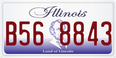 IL license plate B568843