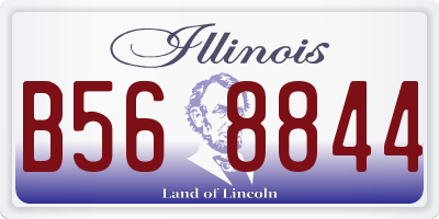 IL license plate B568844