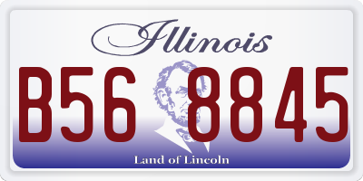 IL license plate B568845