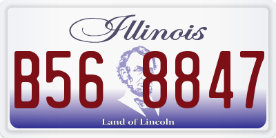 IL license plate B568847