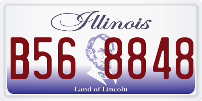 IL license plate B568848