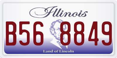 IL license plate B568849