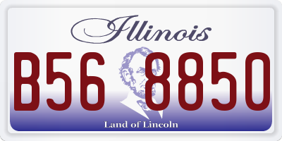 IL license plate B568850