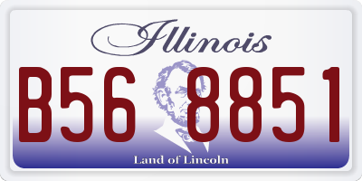 IL license plate B568851