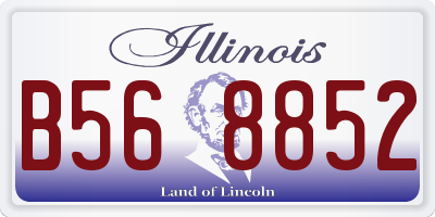 IL license plate B568852