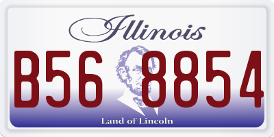 IL license plate B568854