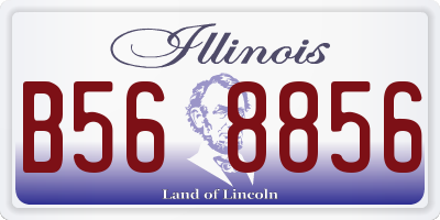 IL license plate B568856